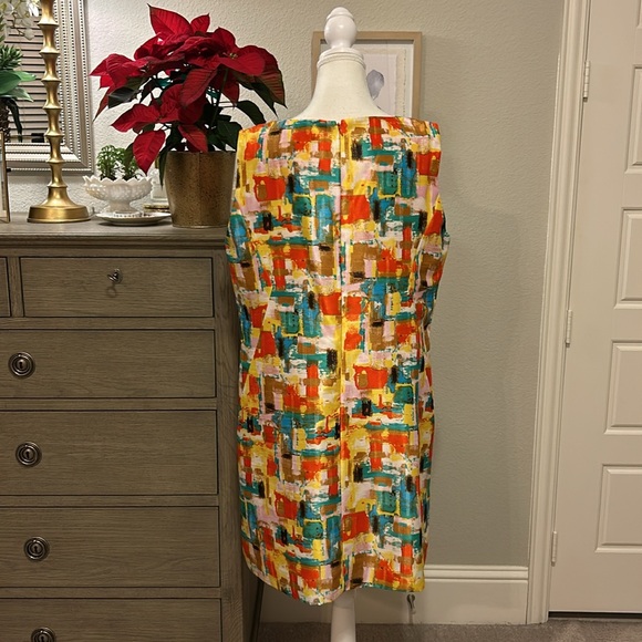 Tahari Arthur Levine | Abstract Shift Dress | 16 - Picture 9 of 13